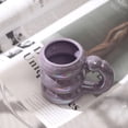 thumbnail image 4 of Advancent Taza de cerámica para café, té, agua, tazas creativas, contenedor de desayuno, taza colorida para parejas, tazas nórdicas de oficina, regalo Teteras Púrpura Advancent HA081409-05, 4 of 6