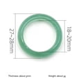 thumbnail image 3 of 6mm Natural Crystal Chalcedony Gemstone Ring Men Women Finger Circle Round Ring, 3 of 9
