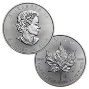 RCM - Royal Canadian Mint 2016 $5 Maple Leaf - 1oz .9999 Silver Coin - Brilliant Uncirculated