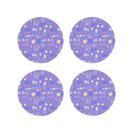 

Tideii Tennis 1 for Leather Coasters 4 Pieces Anti-fouling and Anti-scalding Decorative Coasters Suitable for Restaurants Kitchens Coffee Shops-Round Shape