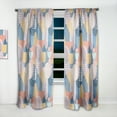thumbnail image 2 of Designart 'Trendy Contemporary Geometry Retro Pattern' Mid-Century Modern Curtain Panel, 2 of 5