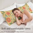 thumbnail image 5 of Yellow Flowers Body Pillow Cover 20 x 54 Inch Decorative Pillow Cover Farmhouse Retro Luxury Flowers Plants Lumbar Pillowcase Seasonal Rectangle Cushion Case for Couch Sofa Bed Living Room, 5 of 9