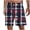 Dark Blue, variant on Men's Pajama Shorts Plaid Sleep Short Pants with Pockets Soft Drawstring Elastic Waist Baggy Lounge Woven Pajamas Bottoms for Men Green XXL
