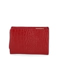 thumbnail image 3 of Time and Tru Women's Tessa Indexer Wallet, Persimmon Croco, 3 of 4