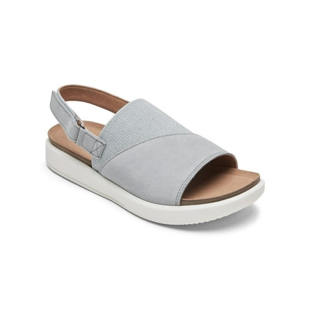 

Rockport Womens Kyra Leather Metallic Slingback Sandals