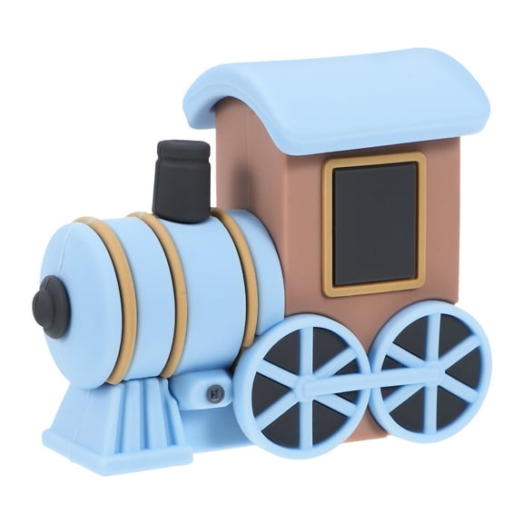 BRIGHTFUFU Cute Cartoon Train Birthday Cake Topper Birthday Cake Decoration Lovely Cake Topper Miniature Train Cake Decoration Pvc Cake Decoration For Parties