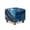 Marble Print Navy Blue, variant on SCRAWLGOD Marble Print White Gold Ottoman Chair Cover Ottoman Chair Slipcovers Printed Square Storage Stool Cover Stretch Footstool Footrest Sofa Slipcovers with Elastic Bottom