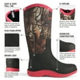 thumbnail image 4 of HISEA Womens Muck Rain Boots for Hunting, Gardening, Farming and Muddy Yard Work, Camo, Sizes US Women 7, 4 of 7