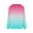 thumbnail image 5 of Mode Quotidienne Polyvalente Décontractée Sweat-Shirts Manches Longues Gradient Top Sweat-Shirts Rose, 5 of 5