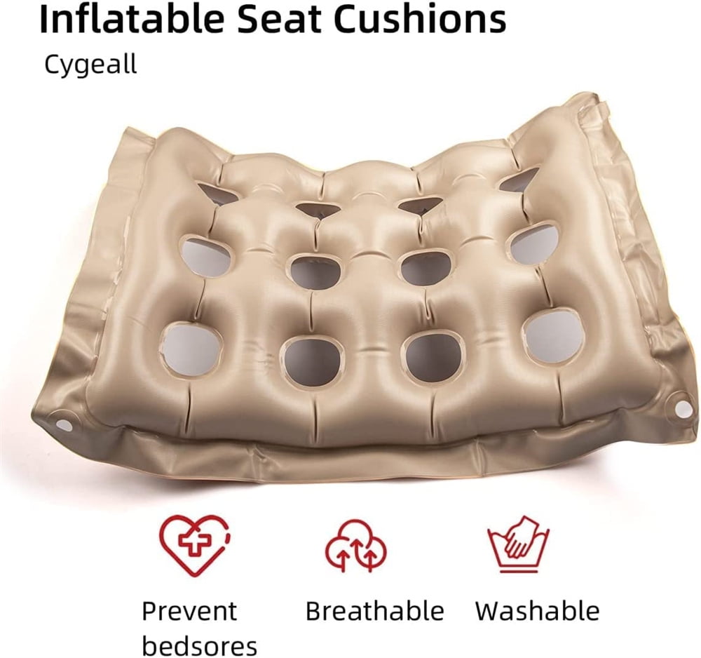 NOGIS Inflatable Seat Cushion, Air Chair Cushions Plastic Square
