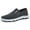 Gray, variant on Juslio Men Shoes Men's Casual Fashion Slip-on Cloth Shoes With Soft Sole and Breathable