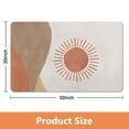 thumbnail image 2 of Brighten Your Bathroom with this Retro Sun, Half Circle, Colorful Boho Bath Mat - Non-Slip & Water Absorbent for Safety and Comfort, Cute Semi Round Rainbow Rug 20x32 inch, 2 of 5