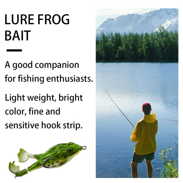 Artificial Frog Bait Outdoor Sea Freshwater Fishing Soft Silicone Lure Bait  Fishing Tackles, Type 1 