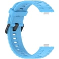 thumbnail image 3 of Silicone Strap with Black Buckle for Huawei Watch Fit 4 Pro 4 3 Breathable Watch Band - Green, 3 of 5