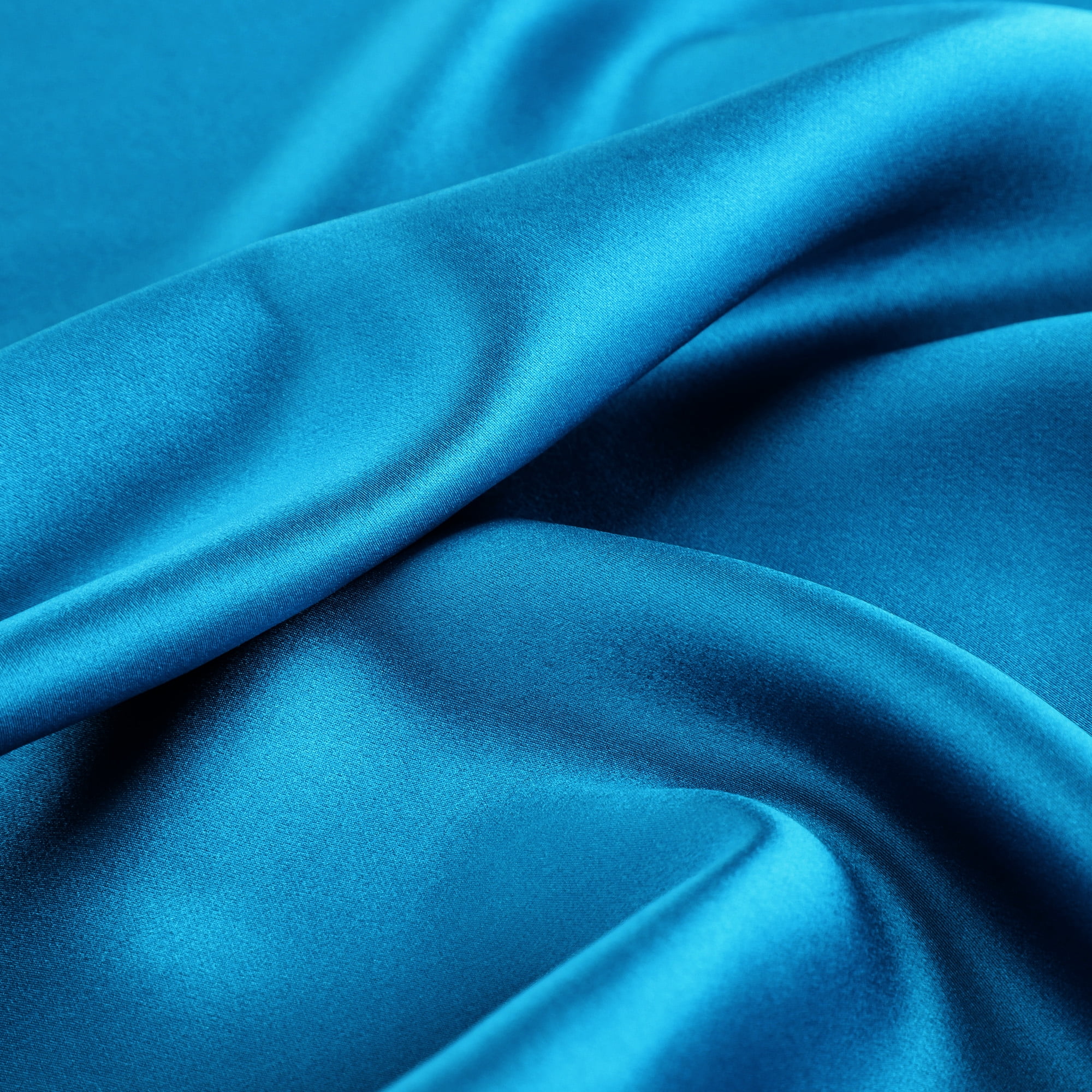 Unique Bargains 100% Luxury Silk Solid Bed Pillowcase, 1 Piece,  Peacock Blue