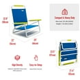 thumbnail image 7 of Sunnyfeel Lightweight Beach Chair with Armrest, Navy Blue, 7 of 7