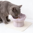 thumbnail image 5 of Yhmxh Elevated Slow Feeder Cat Bowl, Ceramic Flower Shaped Anti-Gulping Pet Food Bowl, Raised Non-Slip Cat Dish Small Dogs Slow Feeders Bowl for Dry & Wet Food, Whisker Friendly, 5 of 7