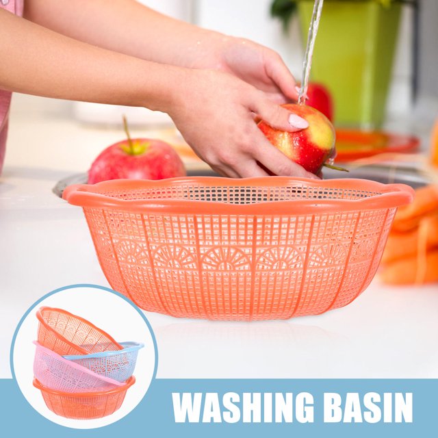 unbranded 4Ud Lavabo Y Colador Plástico Con Perforado Para Arroz Y Vegetales