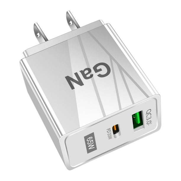 Cargador Rápido Gan De 65 W Pd Cargador Rápido Para Teléfonos Móviles Adaptador Para Ordenador