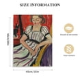 thumbnail image 2 of Acheng Canvas Wall Art Posters Print Gray Dress with Violet Stripes 1942s Painting Illustrations Modern for Living Room, Bedroom, Office  16x20 in, 2 of 5