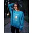 thumbnail image 2 of Abstract Grid Rave Style Sweatshirt Women -Image by Shutterstock, Female Large, 2 of 4