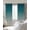 Blue, variant on Teal Blue Ombre Blackout Curtains for Bedroom/Living Room, Thermal Insulated Kitchen Curtains, Contemporary Gradient Abstract Art Grommet Darkening Window Treatment Drapes 52"x84"x2