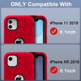 thumbnail image 2 of Funda para Celular Grifobes iPhone 11 XR 6.1" Rojo Negro, 2 of 8