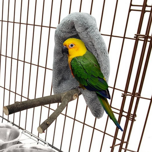 Plush Parrot Cage Corner Blanket Birdcage Cave Winter Warm Bird Half
