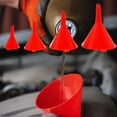 thumbnail image 4 of Entonnoir à Huile en Plastique Rouge 4 Pcs Entonnoir à Carburant pour Voiture Simple Portable Maison, 4 of 8