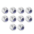 thumbnail image 3 of M4 x 0.7mm Nylon Insert Hex Lock Nuts, 304 Stainless Steel, 10 Pcs, 3 of 5
