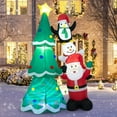 thumbnail image 1 of Gymax 8.7FT Inflates Christmas Tree & Santa Claus Yard Decor w/ LEDs & Air Blower, 1 of 10