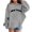 Grey, variant on Kids Girls Sports Shirt Boy Girl Casual Hoodie Pullover Hooded Sweatshirt With Pocket Suitable For Teen Girls Boys
