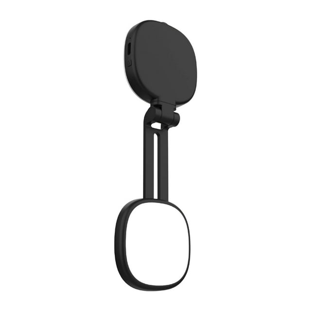 funtasica Magnetic Selfie Light Selfies Folding LED Conference Rechargeable Fill Light Black
