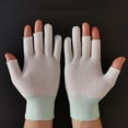 thumbnail image 2 of (Video Incluido) Dispensador Pegamento Sin Dedos Antideslizante Dedo Transpirable Tres Dedos Rotos Pesca Y Ciclismo Pantalla Táctil Trabajador Guantes Dispensadores Pegamento Nailon (blanco), 2 of 9