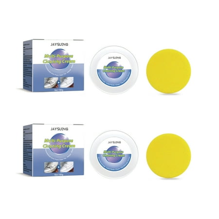 

Chiritamas Clearance New Multi-functional Cleaning And Stain Removal Cream White Shoe Cleaning Cream With Sponge Shoes Decontaminate Solid Paste With Sponge