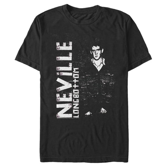 Men's Harry Potter Nevillebottom Grunge  Graphic Tee Black Large