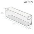 thumbnail image 4 of mDesign Plastic Kitchen Pantry Storage Organizer Bin with Handles, 6 Pack, Clear, 4 of 9