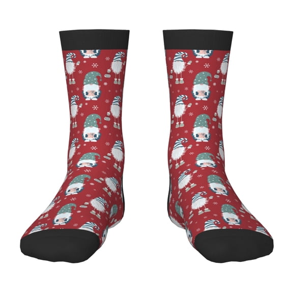 Naloa Gnome And Snowflakes Kids Socks Unisex Kids and Toddlers' Crew Socks, ,1 Pairs