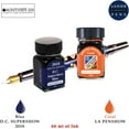 thumbnail image 2 of Monteverde 60ml Ink, Coral, Blue Ink (G309LA, G309DC) Fountain Pen Ink (30ml Each Ink Bottle, 2 Pack), 2 of 2