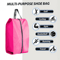thumbnail image 2 of Djiypn Shoe Bags for Travel - 4 Pack Extra Large Waterproof Travel Shoe Bag for Men Women with Zipper & Handle - Travel Essentials, Portable Packing for Gym, Storage for Luggage, Closet[Pink], 2 of 9