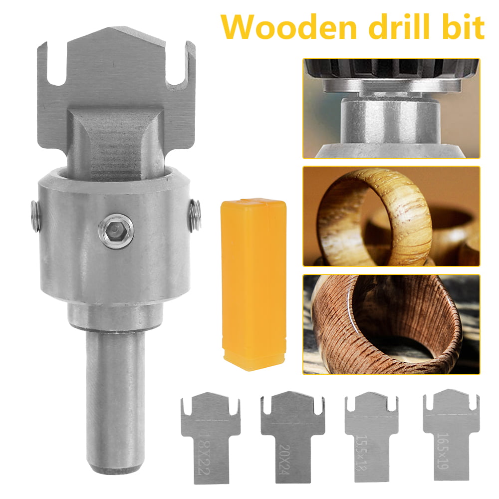 DIY Multifunction Wooden Thick Ring Maker High Speed Steel Drill Bit Wood Tool^^ 