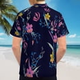 thumbnail image 6 of High Quality Hawaiian Shirts for Men Short Sleeve Aloha Beach Shirt Floral Summer Casual Button Down Shirts Blouses CPC6ZR, 6 of 7