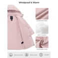 thumbnail image 6 of Wantdo Big Girl's Winter Coat Quilted Winter Jacket Waterproof Puffer Jacket Pink 18/20, 6 of 8