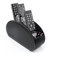 thumbnail image 2 of Organizador De Control Remoto De Piel Con 5 Compartimentos Negro, 2 of 5