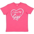 thumbnail image 3 of Inktastic I Love My Gigi in White Chalk Heart Youth T-Shirt, 3 of 5