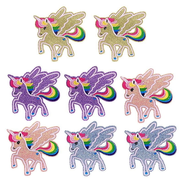 8 piezas adorables parches bordados