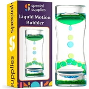 Special Supplies Liquid Motion Bubbler Toy 1-Pack Colorful Hourglass Timer with Droplet Movement, Bedroom, Kitchen, Bathroom Sensory Play, Cool Home or Desk Decor