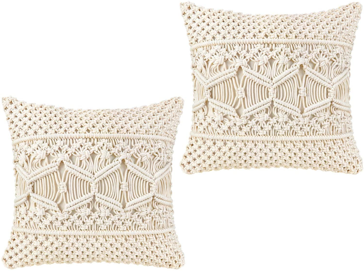 Details about   4 PCS Macrame Cushion Case for Bed Sofa Couch Bench Car Home Decor 16X16" GIFT