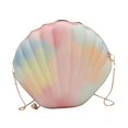 thumbnail image 4 of Bolso bandolera con cadena, bolso de hombro informal a la moda para mujer, para vacaciones, trabajo, compras Multicolor, 4 of 10