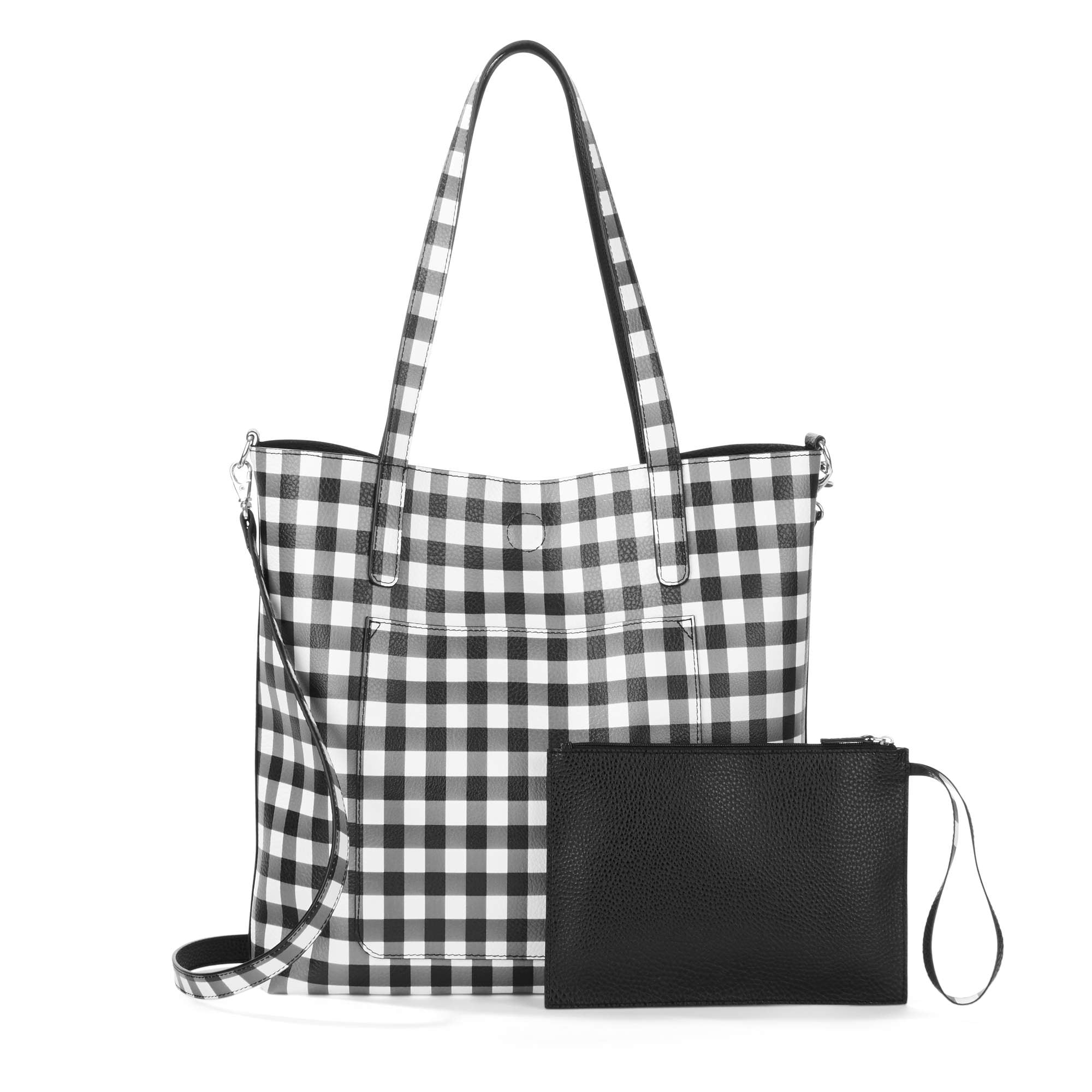 Leigh North South Reversible Tote with Pouch - Walmart.com